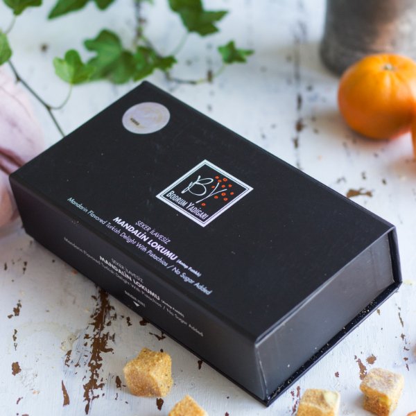 Bodrum Mandalina Lokumu A.Fıstık Kutu 250gr